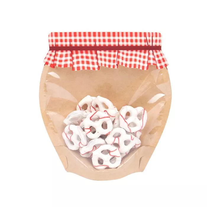 Large Jam Jar Shaped Pouches 7 3/4" x 3" x 8" | 100 pack