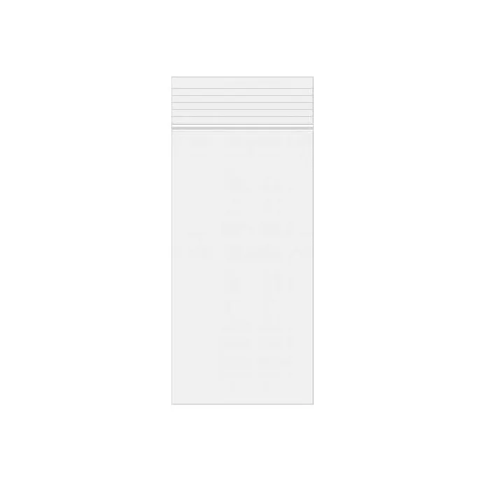 LDPE Clear Zip Bags, 3" x 8" - 4 mil (100 pack)