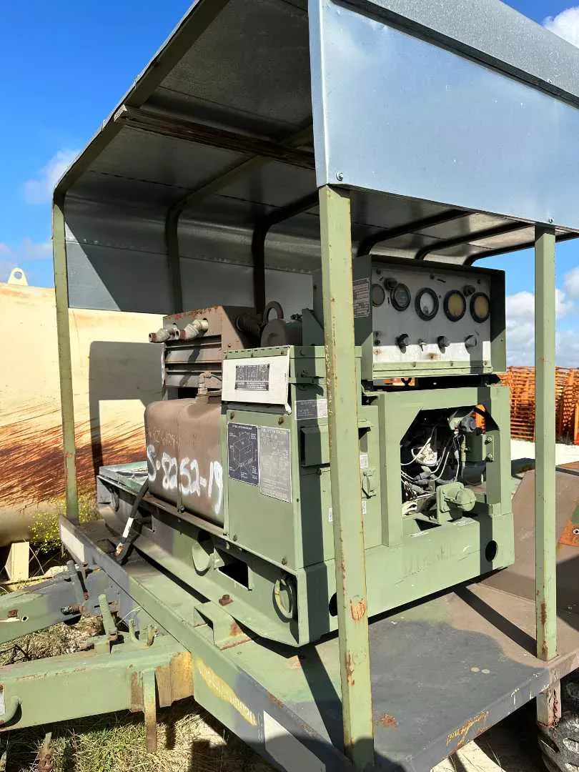 Libby Corp MEP-003A 10 KW Portable Diesel Generator 1219 hours w/ Trailer & Canopy