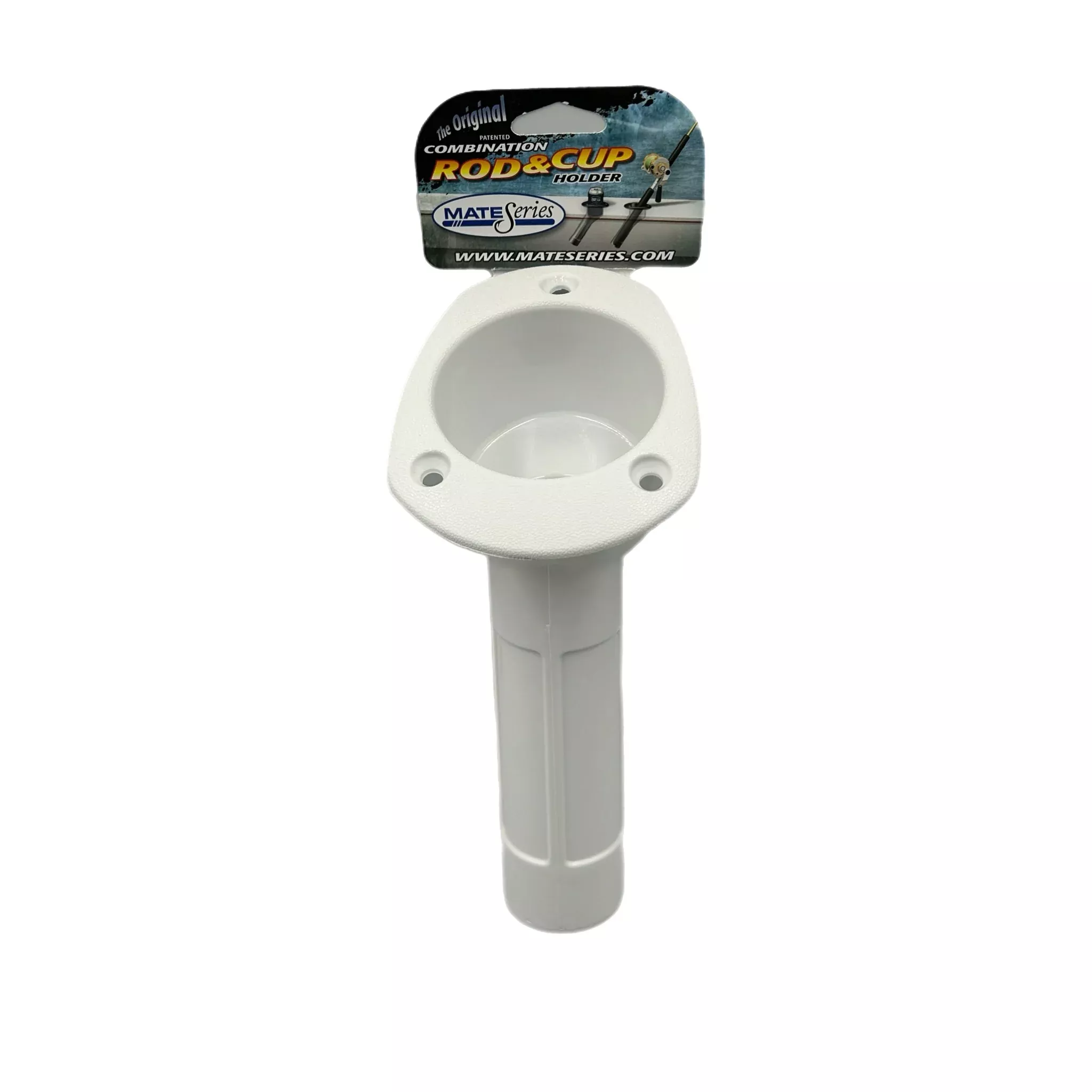 Mate Series ABS White Plastic 30º Rod Angle Oval Top Drain at Bottom P2030DW