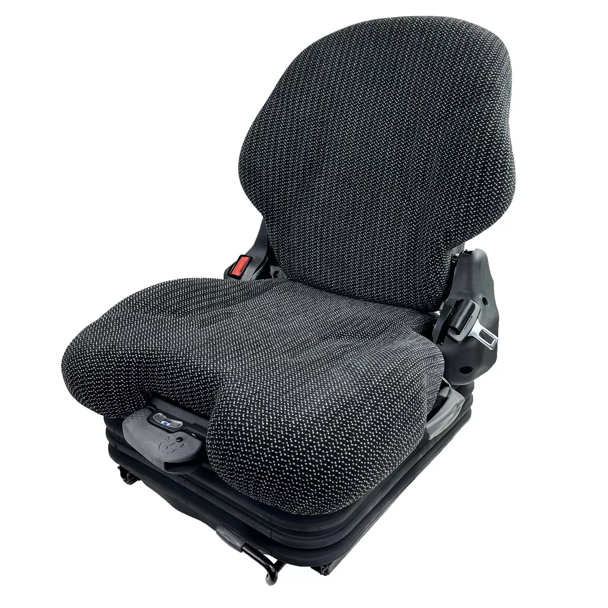 Mechanical Suspension Black Cloth Seat for Bobcat