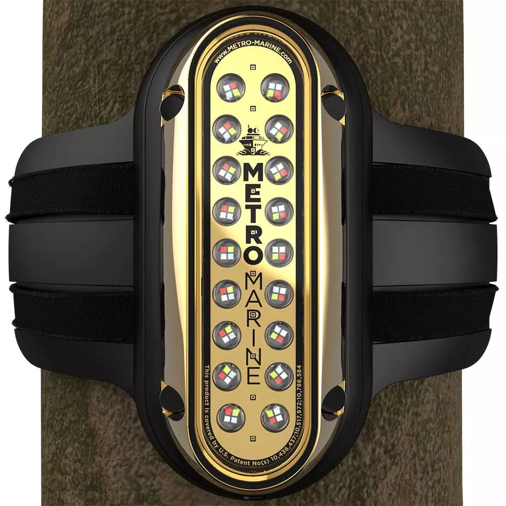 Metro Marine High-Output Vertical Piling Mount Light w/Intelligent Full Spectrum LEDs - RGBW, 45 Beam [F-PME1-V-FS-45]