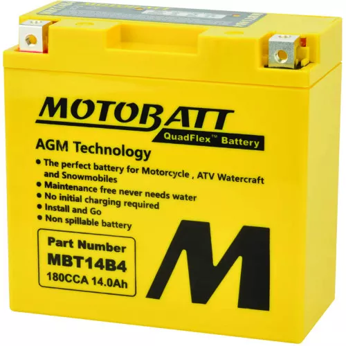 Motobatt Battery for Universal Products YT14B4, YT14BBS
