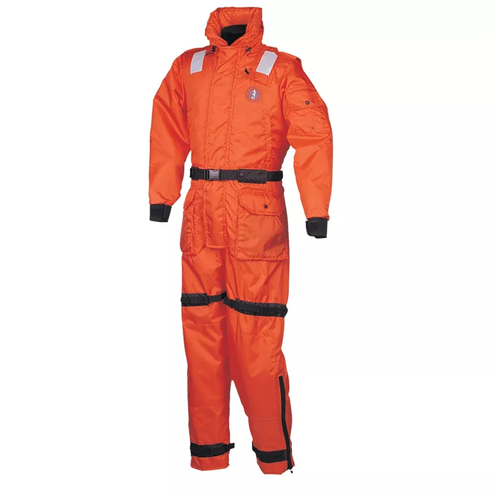 Mustang Deluxe Anti-Exposure CoverallWork Suit - Orange - Large [MS2175-2-L-206]