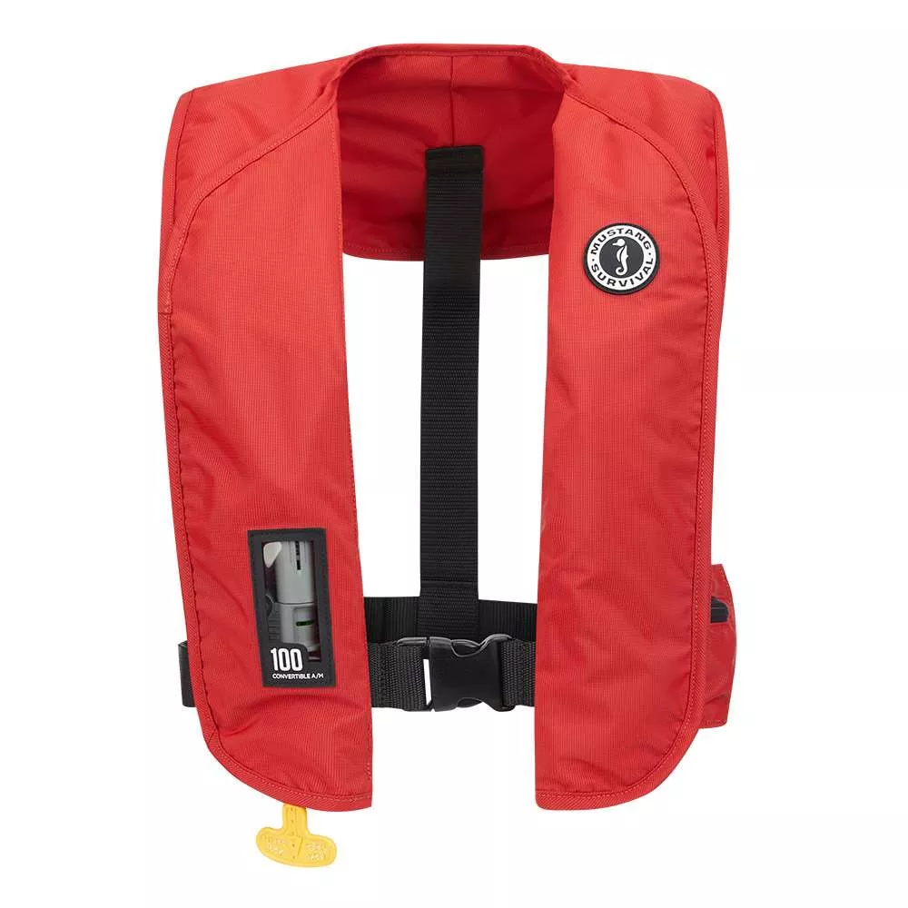 Mustang MIT 100 Convertible Inflatable PFD – Red