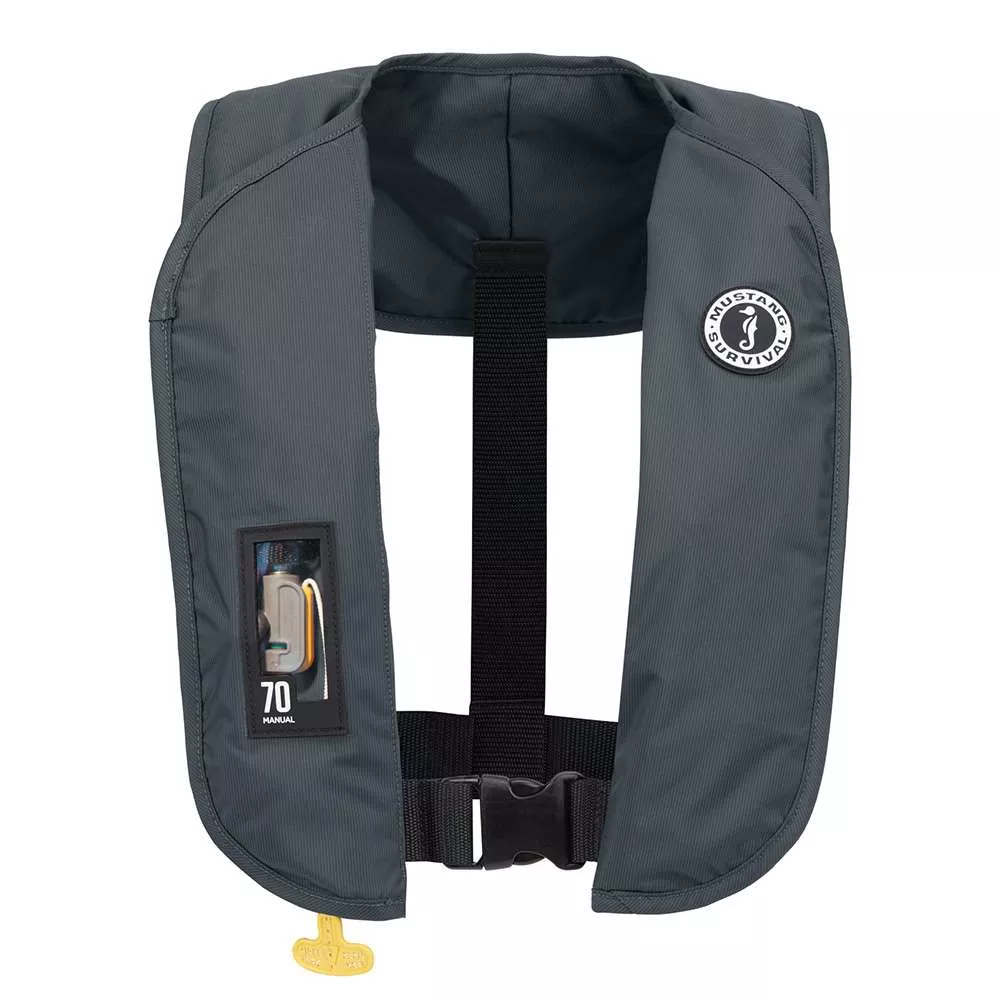 Mustang MIT 70 Manual Inflatable PFD – Admiral Grey