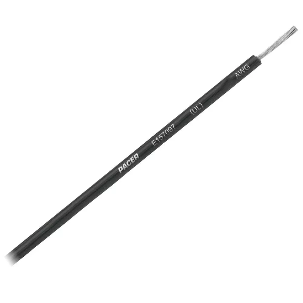 Pacer Black 16 AWG Primary Wire - 25[WUL16BK-25]