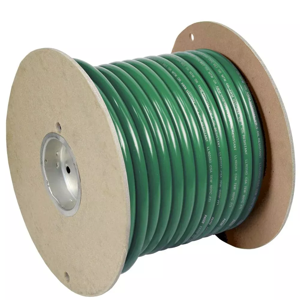 Pacer Green 4 AWG Battery Cable - 100[WUL4GN-100]
