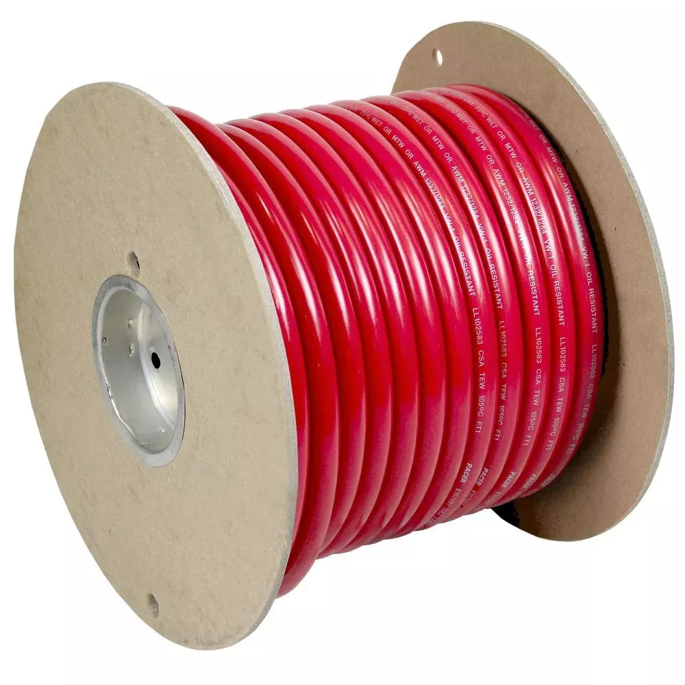 Pacer Red 6 AWG Battery Cable - 100[WUL6RD-100]