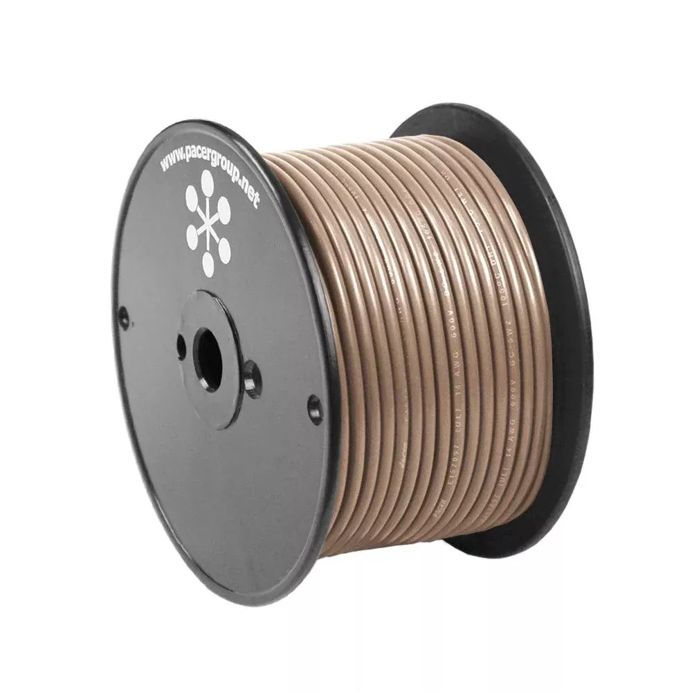 Pacer Tan 14 AWG Primary Wire - 100[WUL14TN-100]