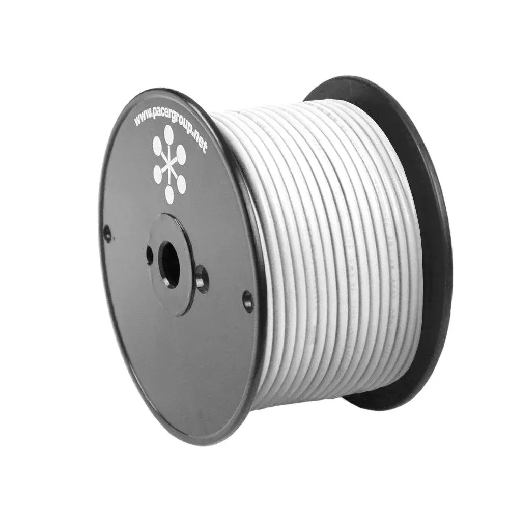 Pacer White 12 AWG Primary Wire - 100[WUL12WH-100]