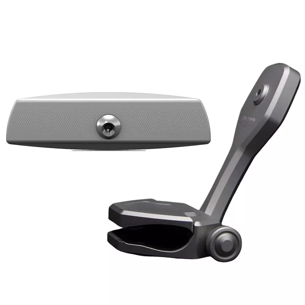 PTM Watersports Mirror/Bracket Kit w/VR-140 Elite MirrorZXR-320 (Titanium Grey) [P12848-1320TEBGR]