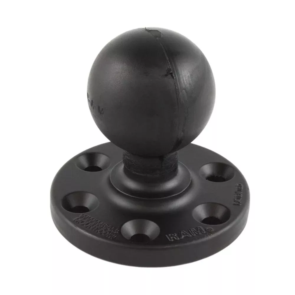 RAM Mount RAM Large Round Plate w/6-Hole PatternBall [RAM-D-202U-SYM1]