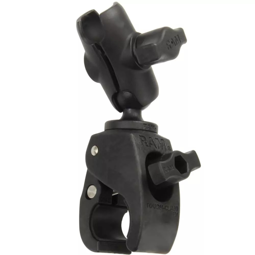 RAM Mount Tough-Claw Small Clamp Mount w/Double Socket Arm – 1″ Ball