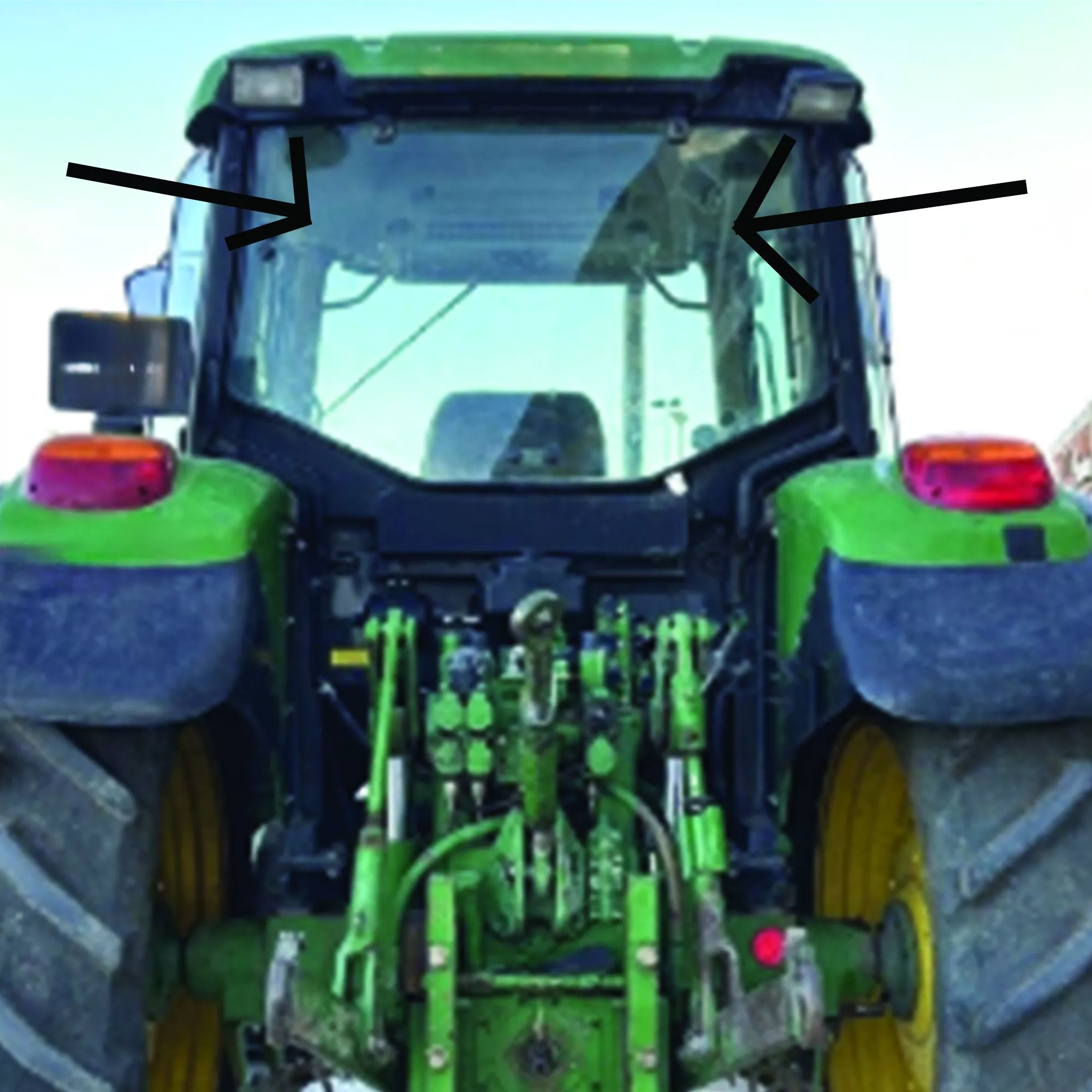 Rear Cab Window Glass for John Deere