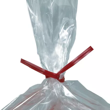 Red Plastic Twist Ties, 7 x 5/32" - 2000/Case