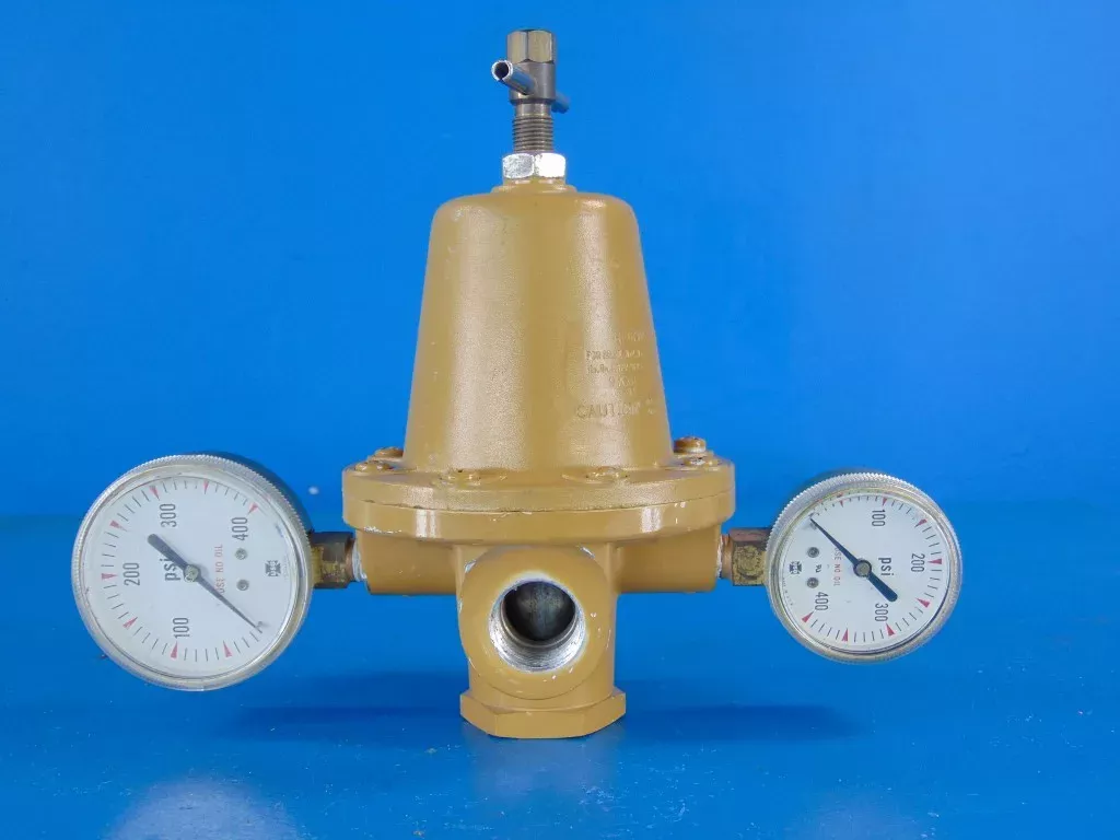 Rego 1686M Pressure Regulator Max Inlet Pressure w/Guages 400 PSI In 50-125PSI