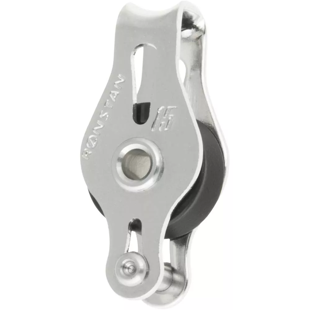 Ronstan Series 15 Ball Bearing Utility Block – Single Block, Becket, Loop Head