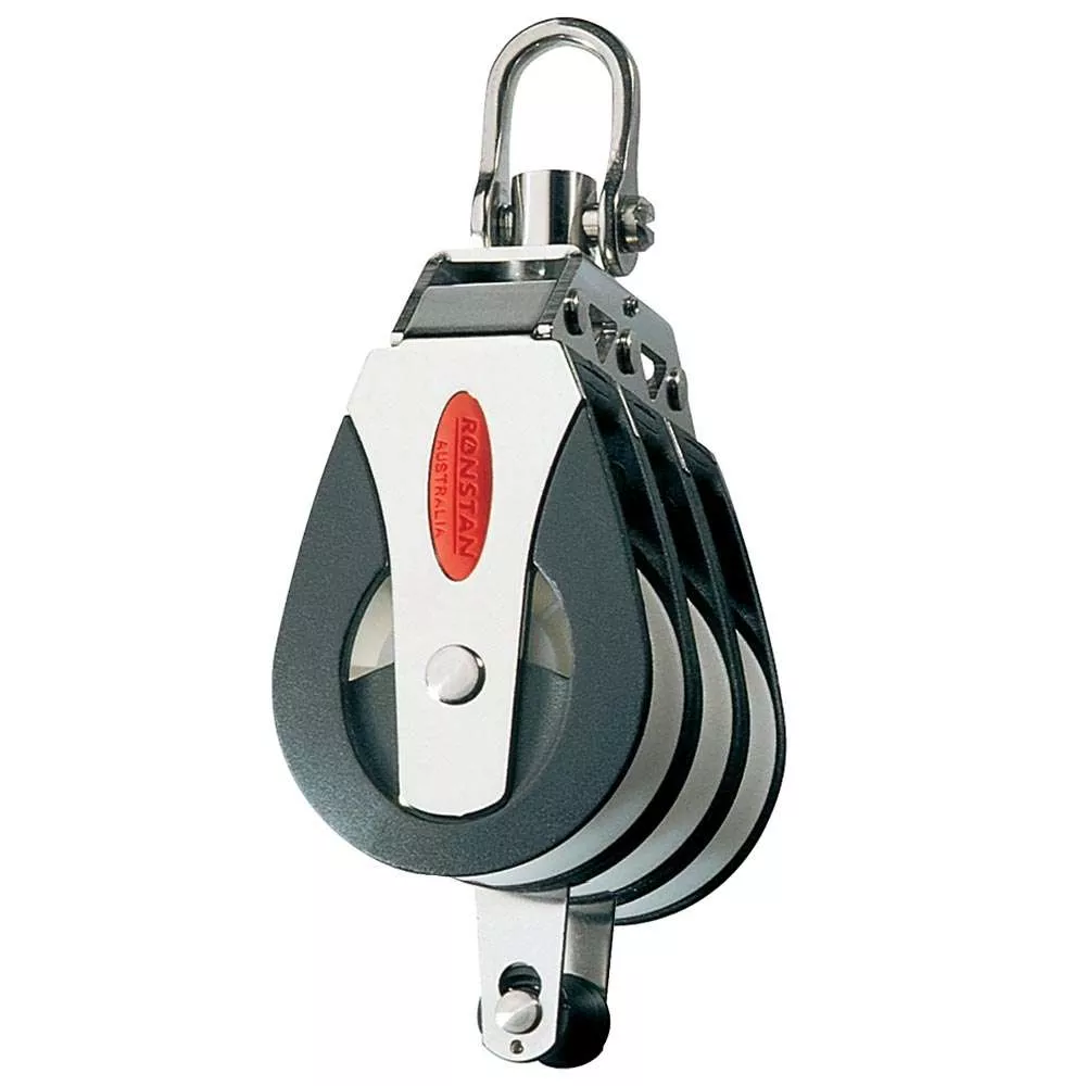 Ronstan Series 40 All Purpose Block – Triple – Becket – Swivel Head