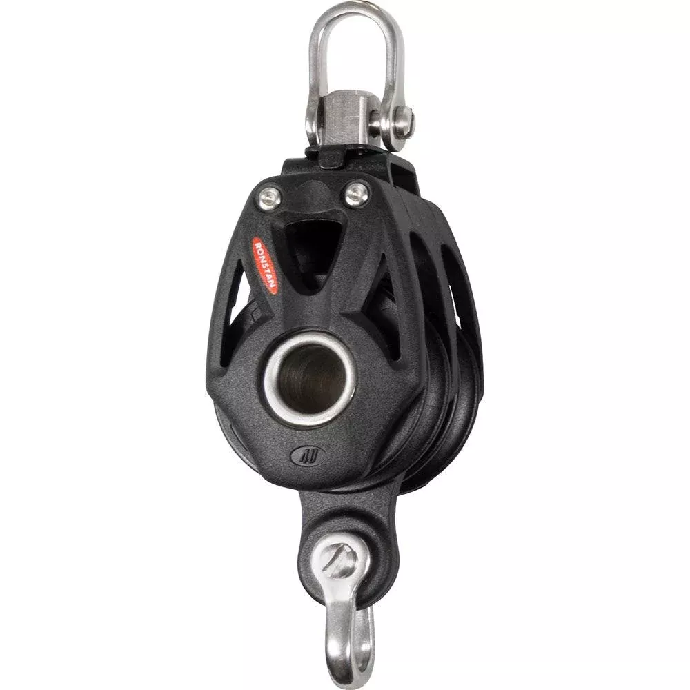 Ronstan Series 40 Orbit BB Double Block w/BecketSwivel Shackle [RF48210]
