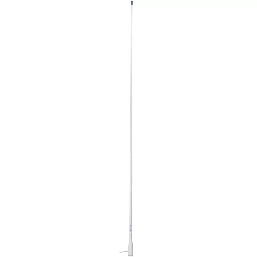 Scout 5' White VHF Antenna 3dB Nylon Ferrule w/5M RG-58 Coax KS-22 [PF AN NVHF00002T]
