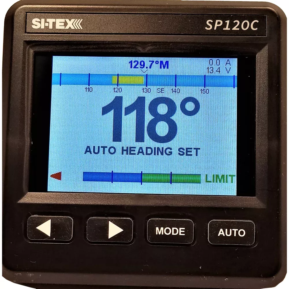 SI-TEX SP-120 Color System w/Rudder Feedback18CI Pump [SP120C-RF-2]
