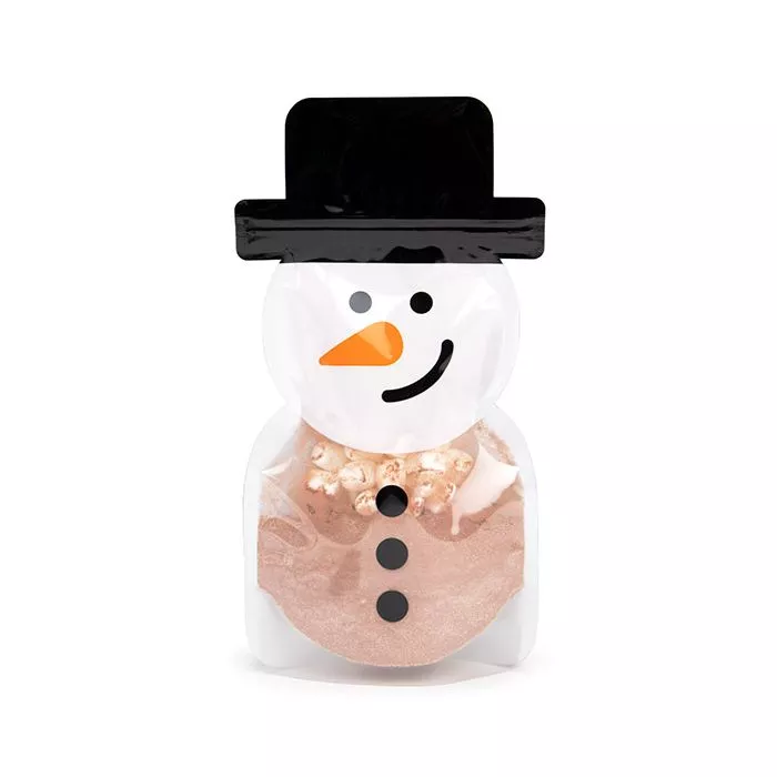 Snowman Shaped Pouch, 5 3/4" x 3" x 10" 100 pack