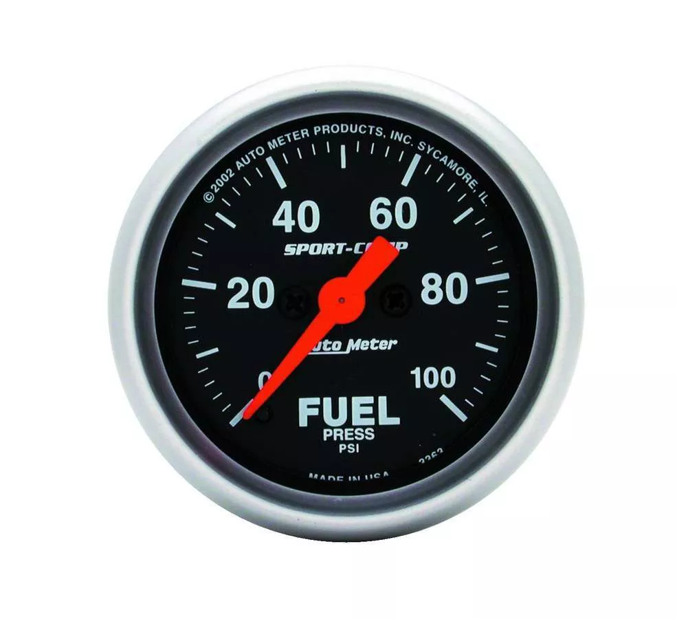 Sport Comp 2 1/16in Fuel 0-100 PSI Elec.