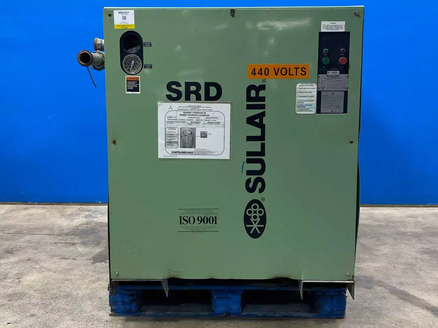 Sullair SRD 400 R22AC Refrigerated Air Dryer 2HP