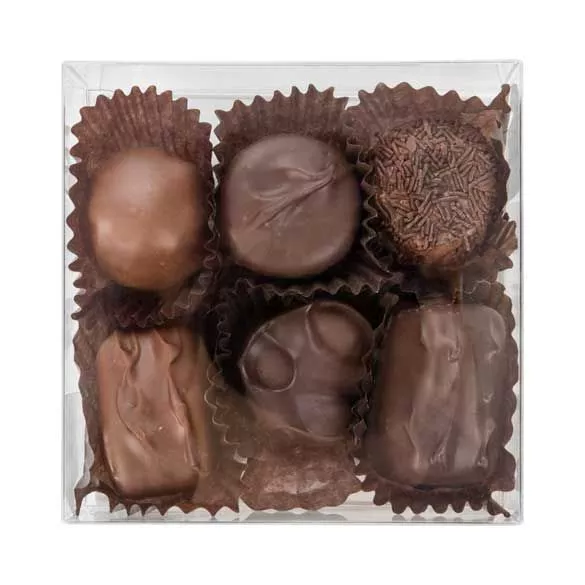 Truffle Box with Insert, 4 1/4" x 1 5/8" x 4 1/4" (100 Pieces)