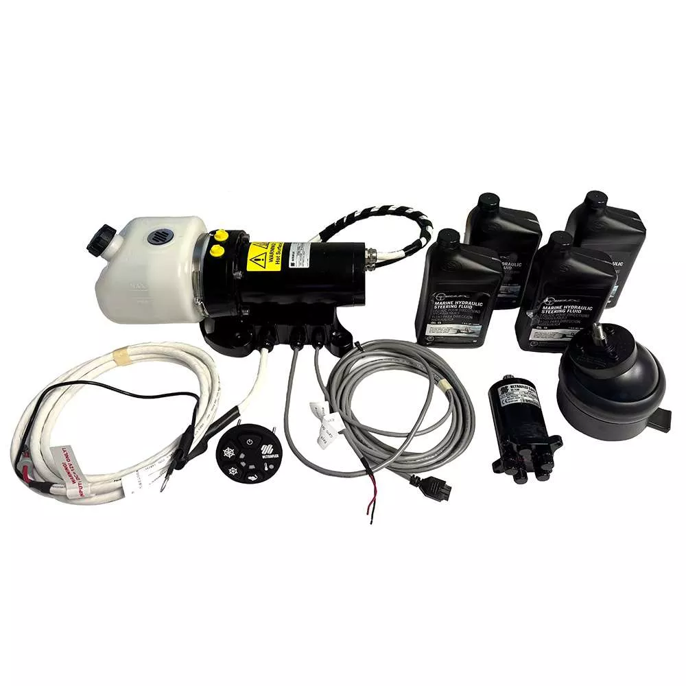 Uflex MasterDrive Steering System - Single Station Retrofit Kit - MasterDrive 40cc Tilt Mount HelmUPMD Power Unit (No Cylinders Included) [MD40T]