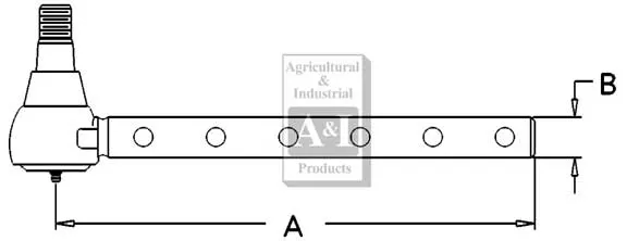 UM01940 Outer Tie Rod End-Left or Right---Replaces 3038564M92