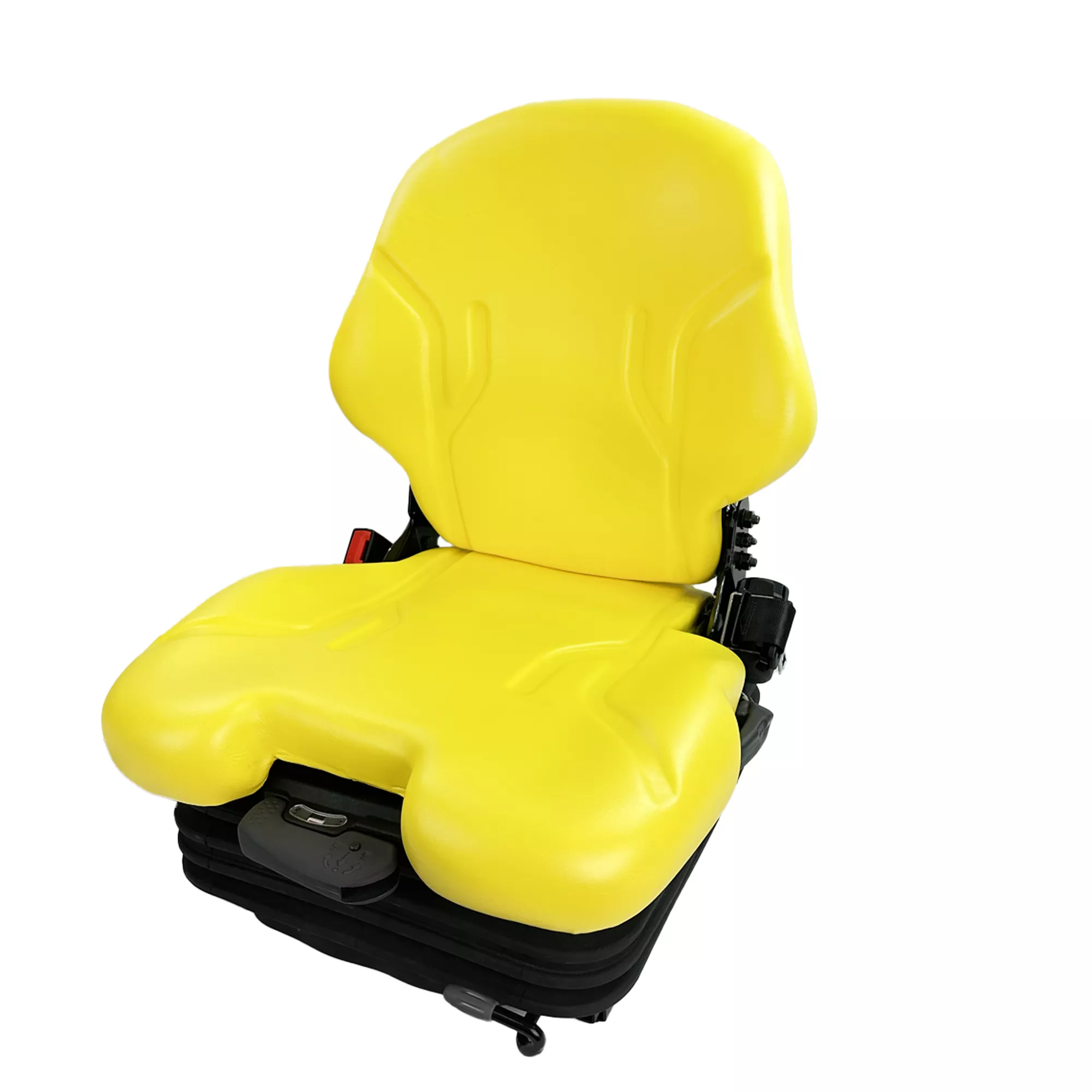 Universal Mechanical Suspension Yellow Vinyl Seat