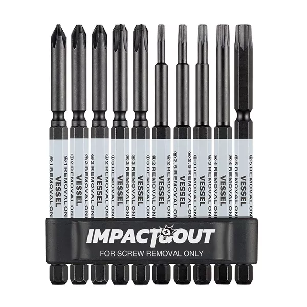 Vessel Impact & Out™ Screw Removing Bit Assortment